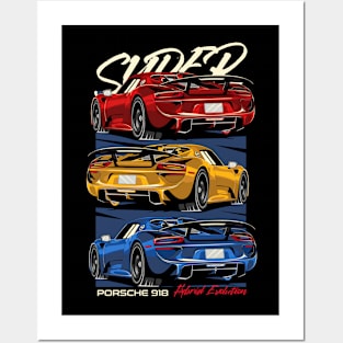 Exotic Porsche 918 Posters and Art